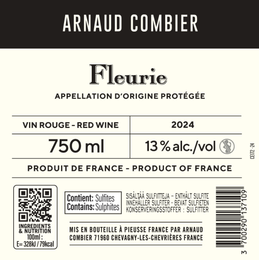 ETIQUETTE PREMIERE GOUTTE ROUGE