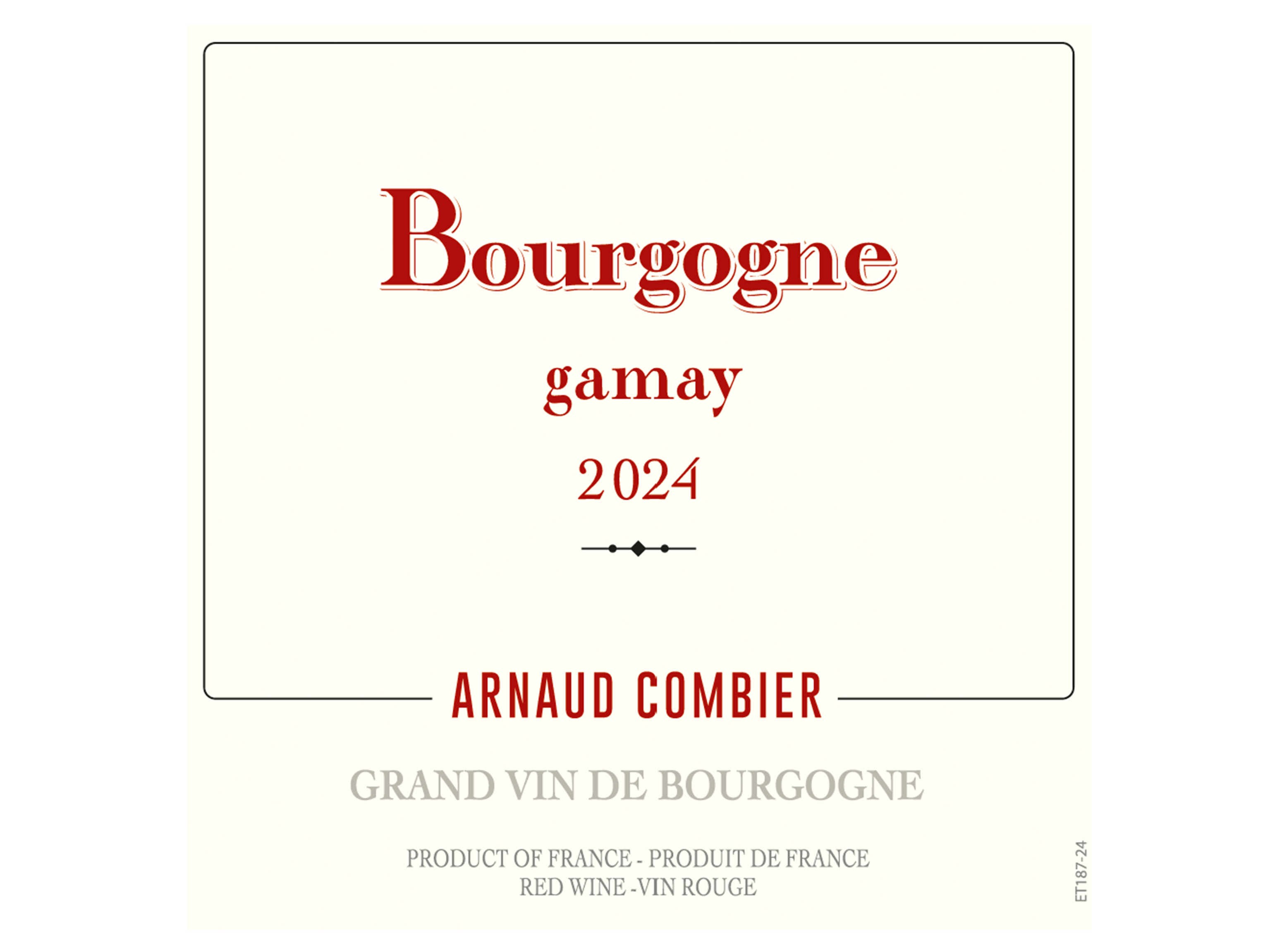 BOURGOGNE GAMAY 24 FR