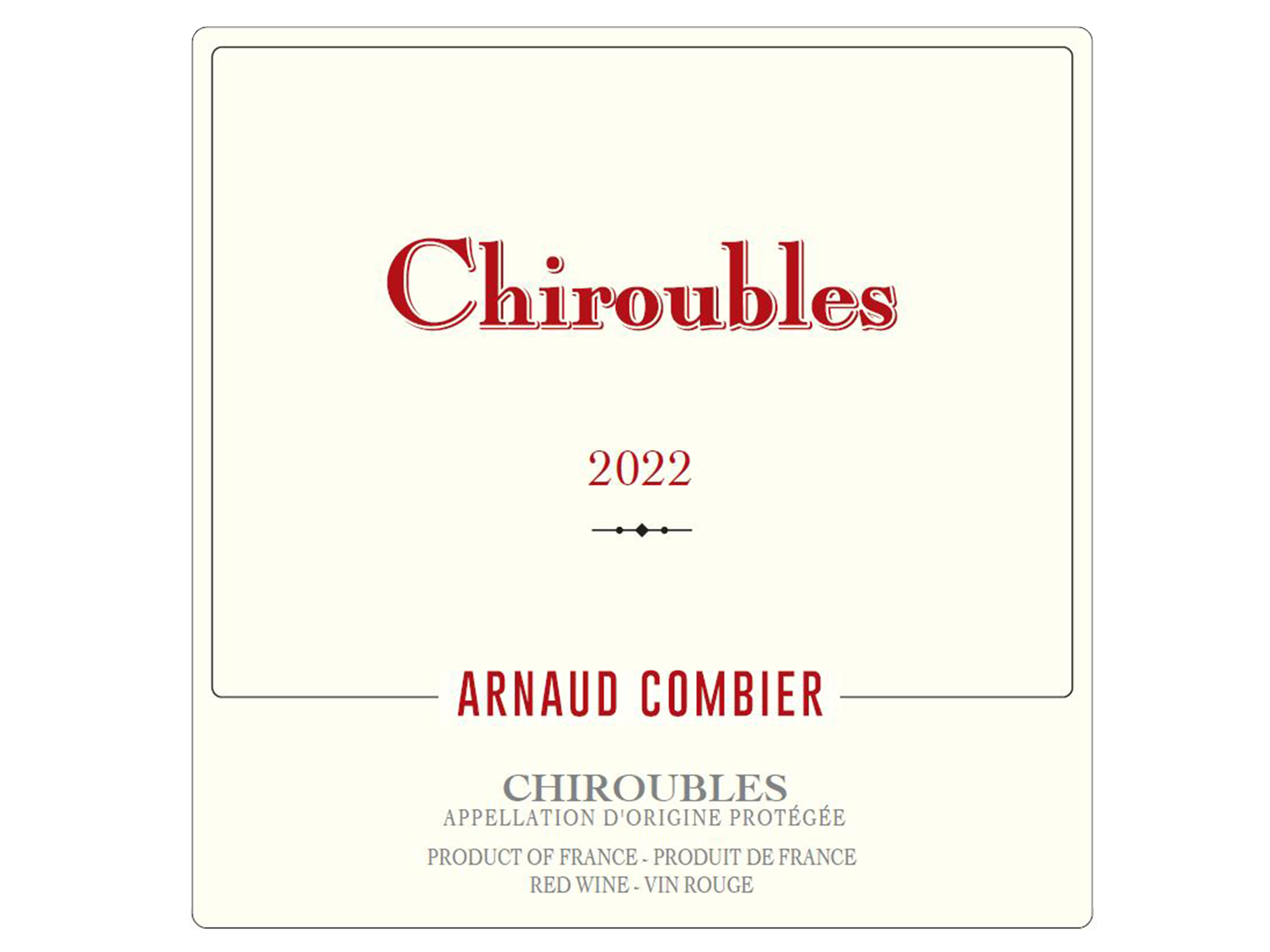 Chiroubles 2022