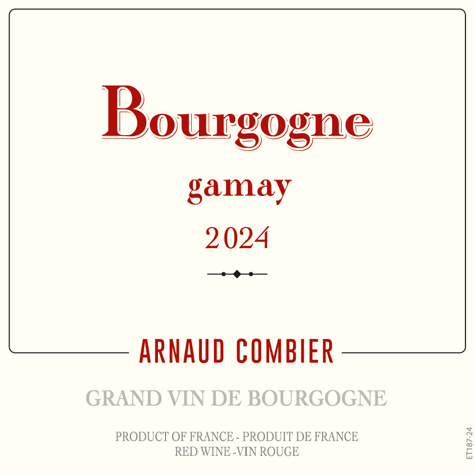 ETIQUETTE PREMIERE GOUTTE ROUGE